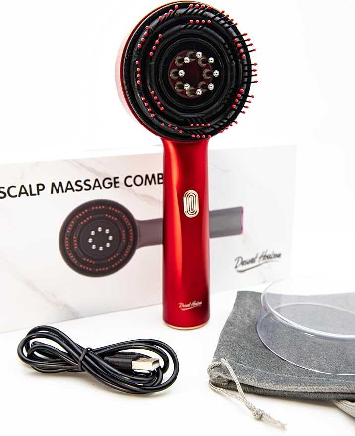Scalp Massage Brush with Oil Machine